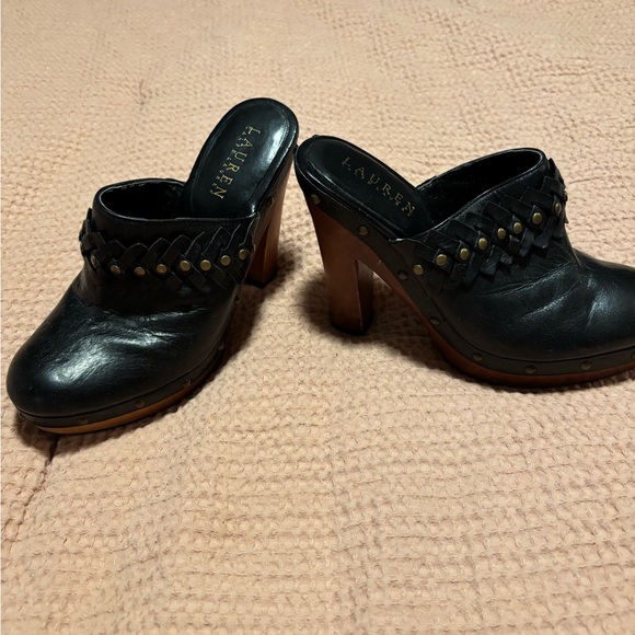 LAUREN Ralph LAuren clog mules. - Picture 2 of 5